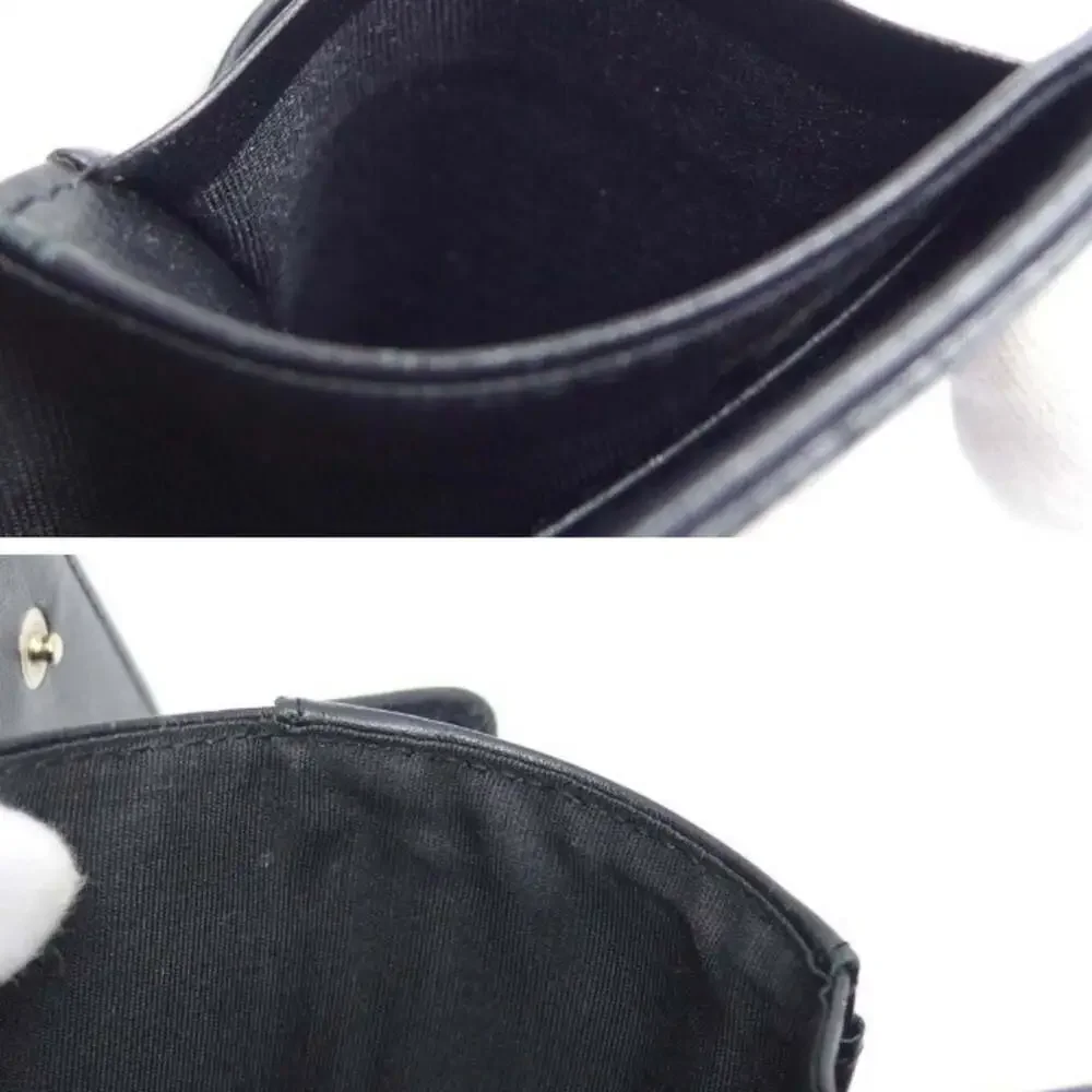 CHANEL Authentic Black Caviar Leather Wallet